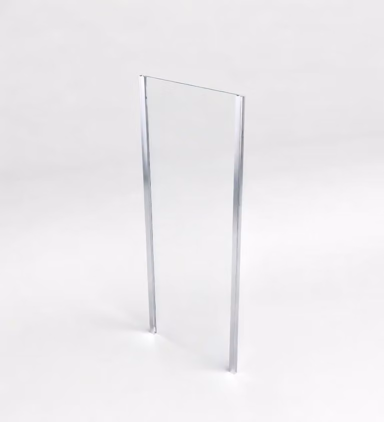Lato fisso da 90 cm per box doccia H190 cm CARLO - Cromato Lucido