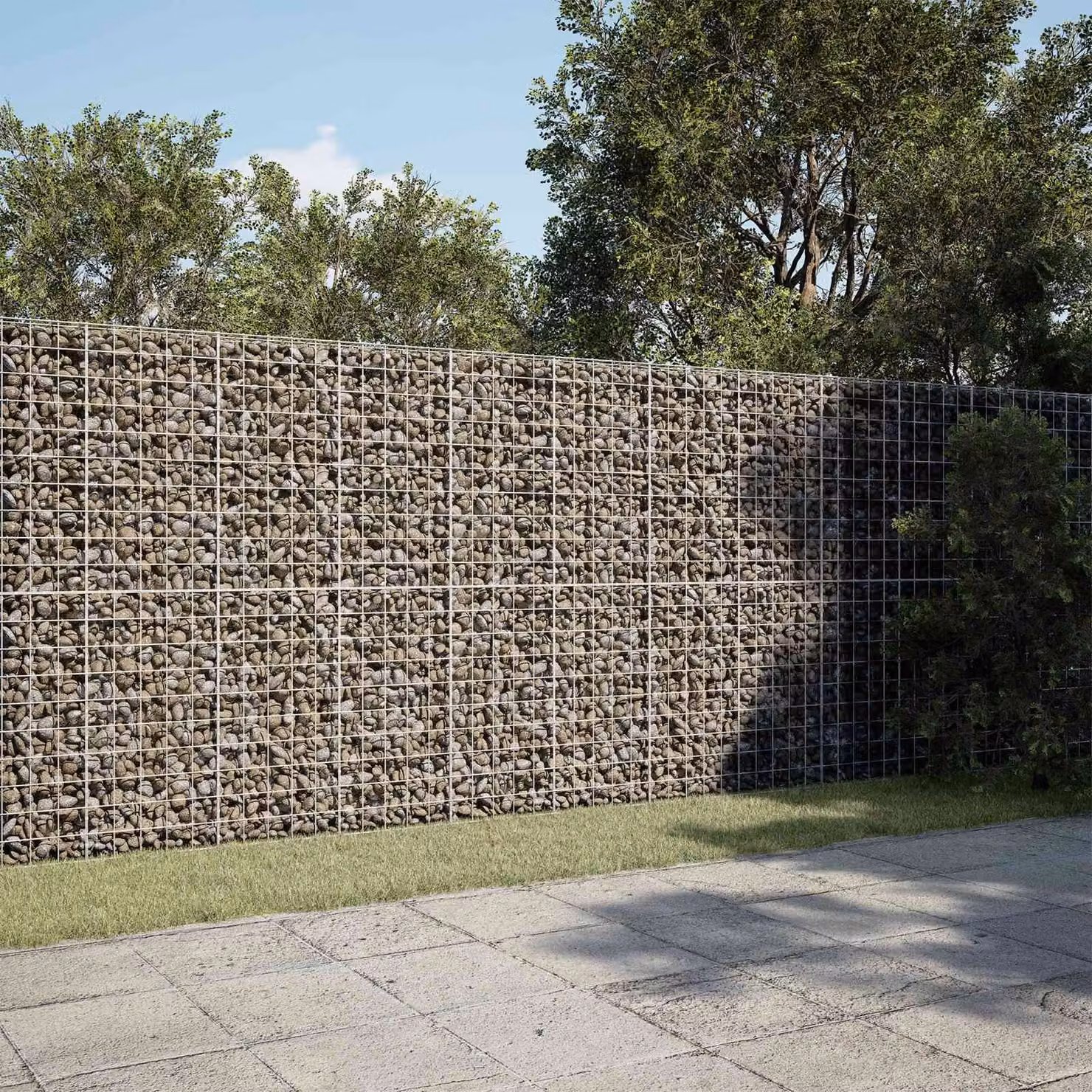 vidaXL Gabione con Filo da 3,5 mm e Rete da 10x10 cm 600x10x200 cm