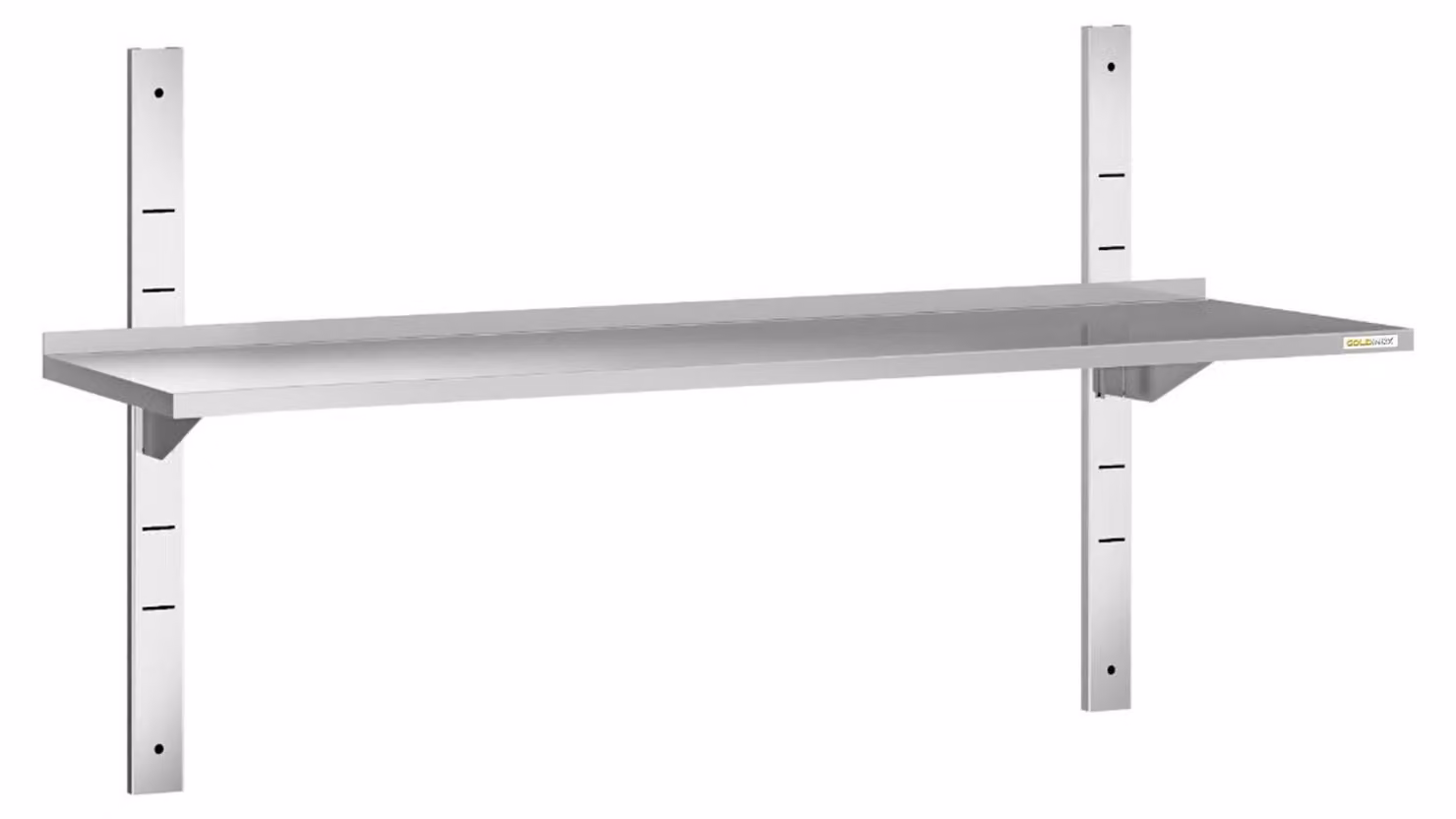 Mensola a parete in acciaio inossidabile, dimensioni 1400 x 300 mm, linea PREMIUM - GOLDINOX