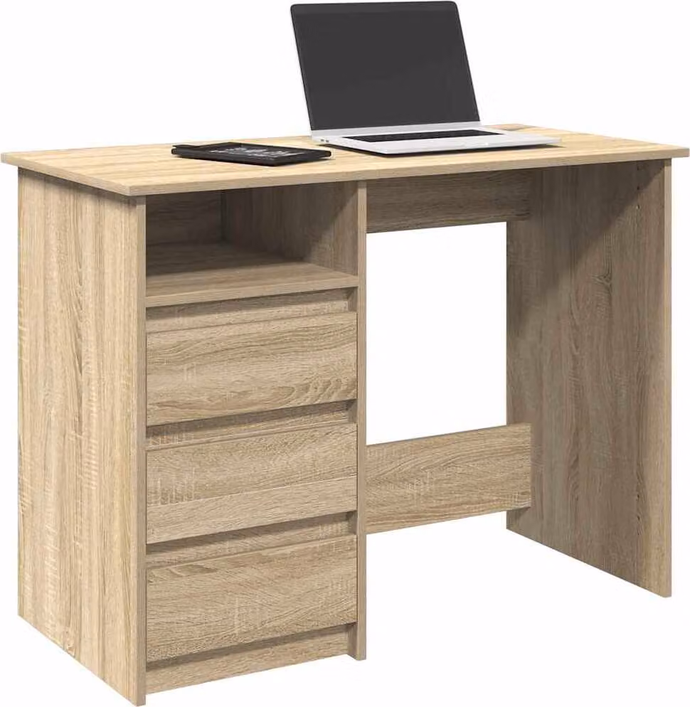 Maison Exclusive - Scrivania in rovere Sonoma 102x50x75 cm Materiale ligneo