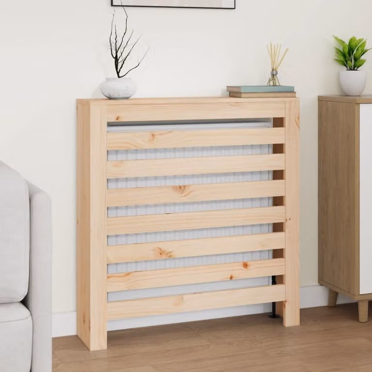 The Living Store Rivestimento per radiatori 79,5x19x84 cm in legno di pino massiccio