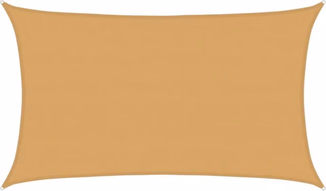 Vela Parasole | Telo Ombra | Vela da ombra 160 g/m2 Rettangolare Sabbia 5x8 m in HDPE