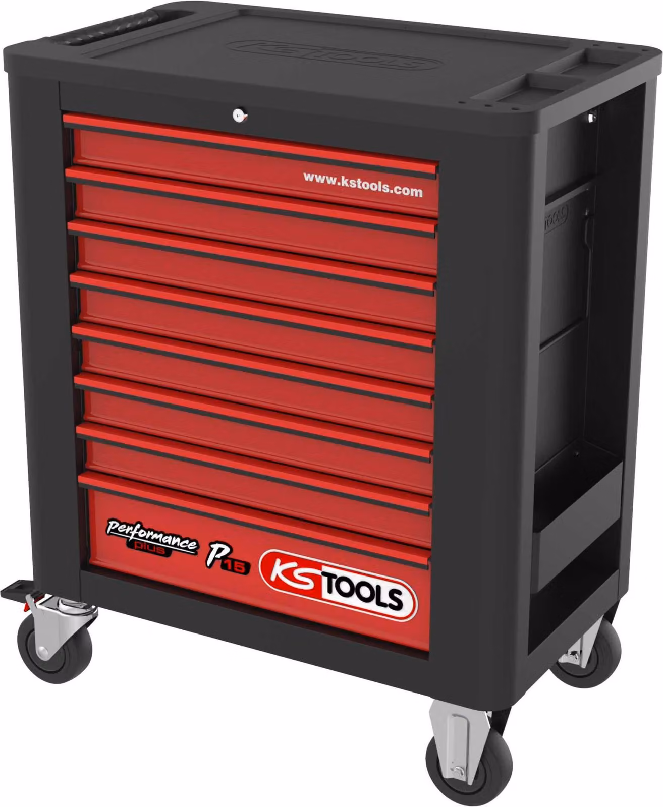 KS Tools PERFORMANCEplus P15 NERO/ROT Carrello da officina