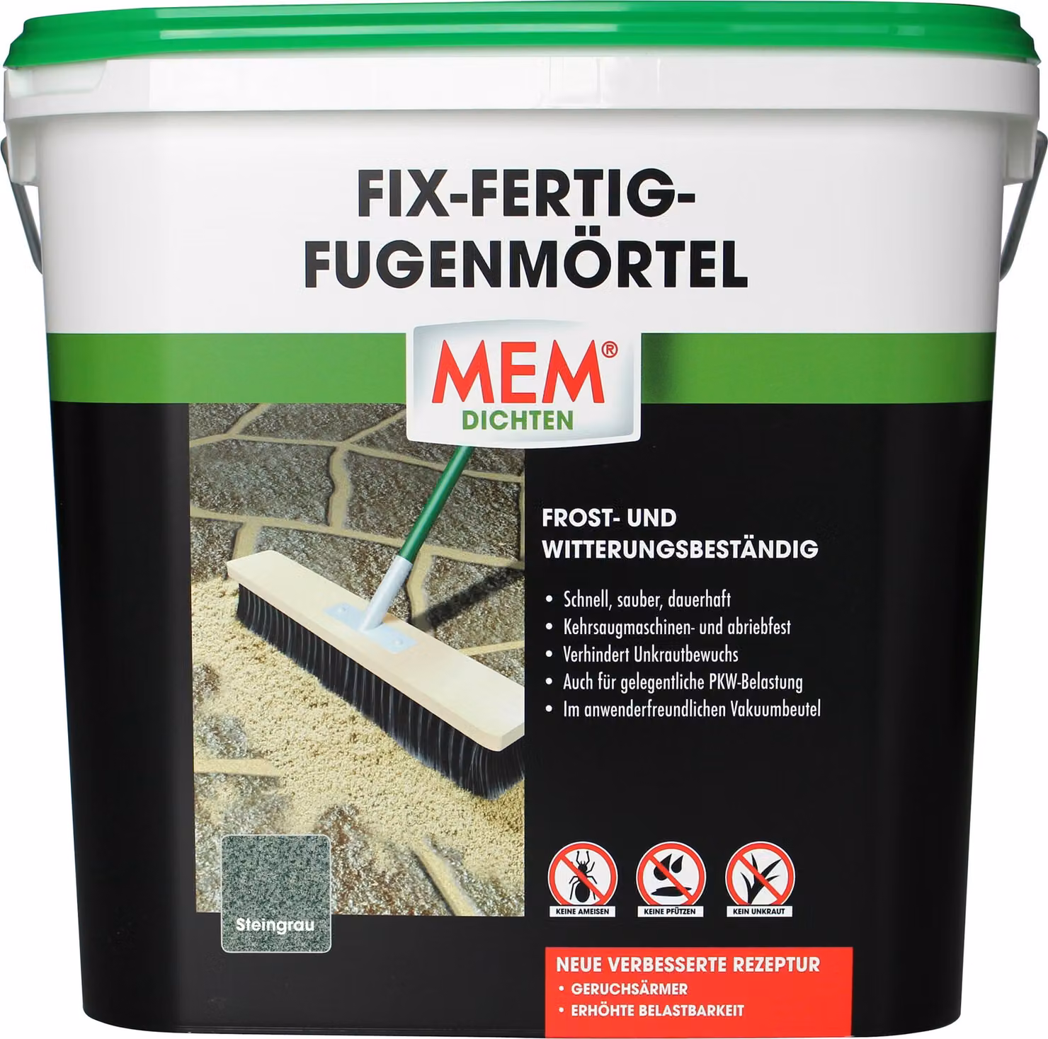 MEM Fix-Fertig stucco grigio pietra 12,5 kg