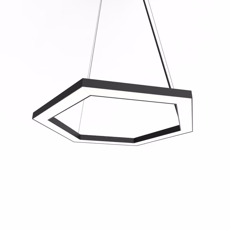 Lampada A Sospensione Esagono D40 Monocolore Opaca