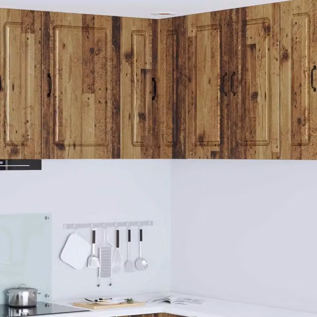 Armadio da cucina moderno vidaXL in legno marrone con ripiani interni e ante a battente L/P/H: 57 x 57 x 80 cm