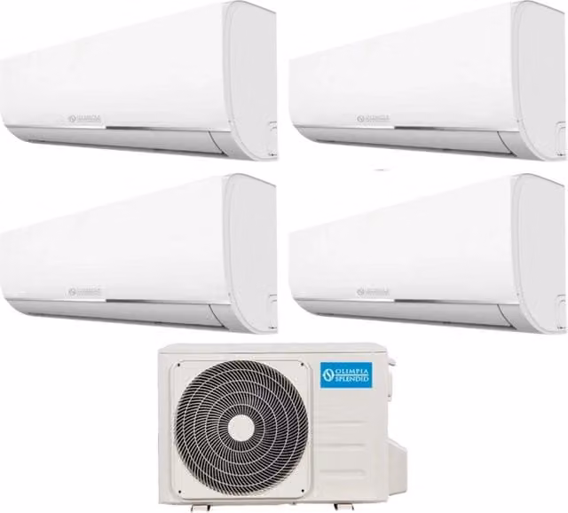 Climatizzatore Condizionatore Olimpia Splendid Quadri Split Inverter serie NEXYA S4 con Wi-Fi Integrato e OS-CEMEH42EI R-32 Colore Bianco