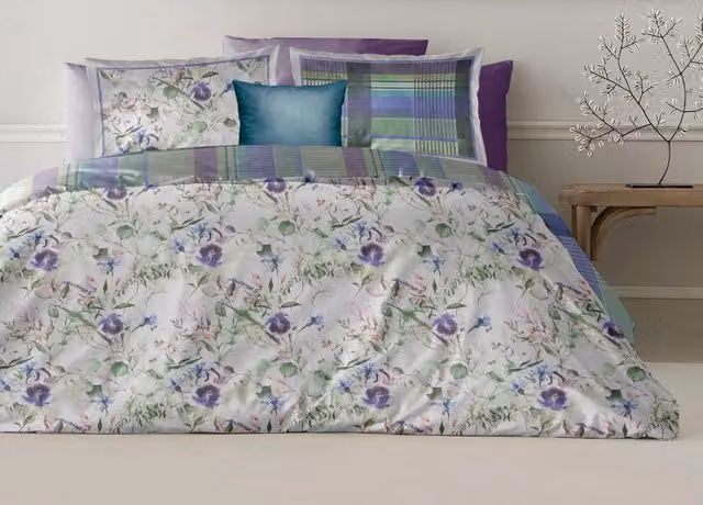 Copripiumino Reversibile in Cotone Percalle con Federe Bianchiariaweb Verde Smeraldo L/P/H: 200 x 220 cm e 40 x 80 cm