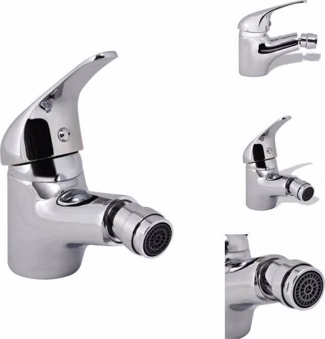 vidaXL Rubinetti per bidet 2 pz. Rubinetti cromati