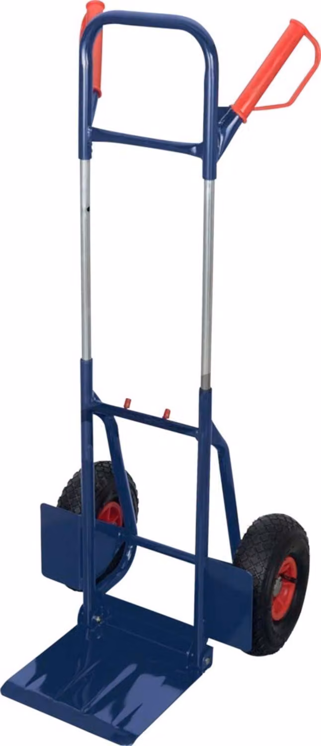 Carrello pieghevole in tubolare d'acciaio, 200 kg, pneumatico