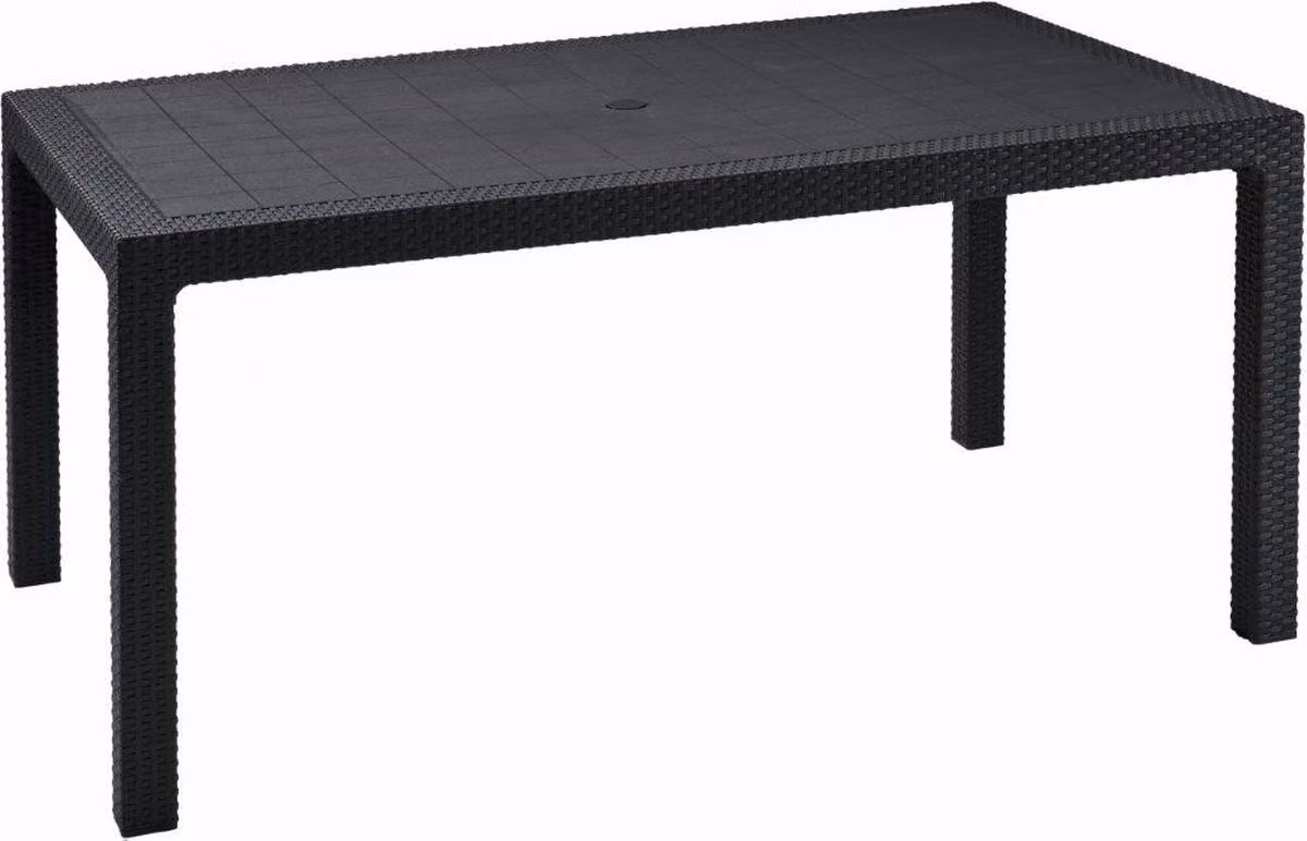 Tavolo da Giardino 160,5x94,5x74,5 cm in Resina Keter Melody Antracite