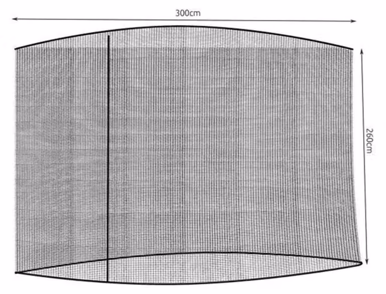 Zanzariera per ombrellone da giardino, 260 × 300 cm