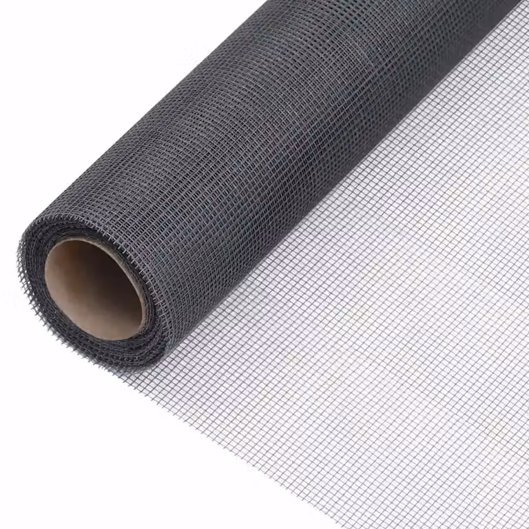 Zanzariera in fibra di vetro vidaXL Grigia L: 500 cm, H: 80 cm