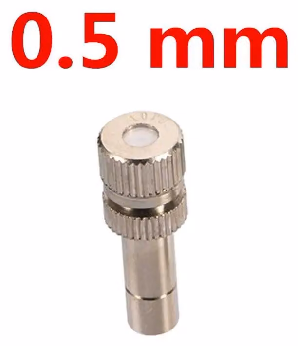 Ugelli antinebbia, design con sistema di connessione rapida, robusta struttura in ottone, 0,5 mm