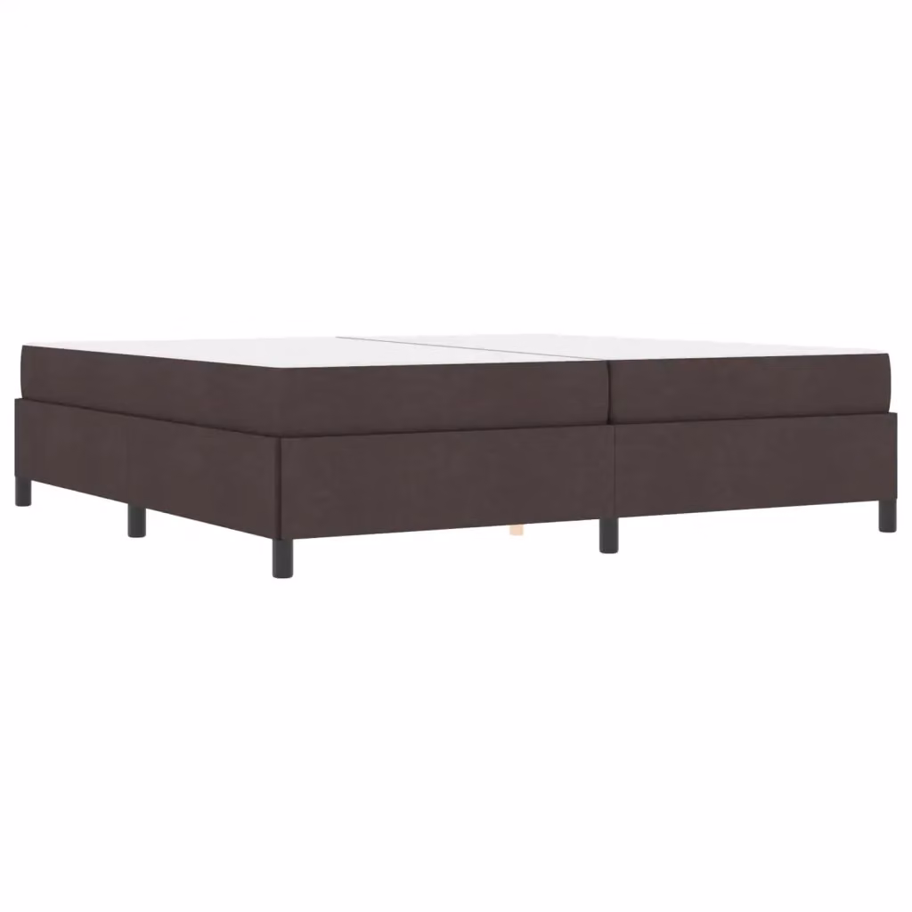 Letto a molle con materasso vidaXL in tessuto marrone L/P/H: 200 x 200 x 28 cm – 2