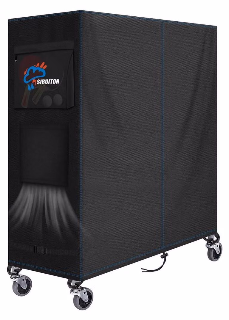 Copertura per tavolo da ping pong, dimensioni 160x73x170 cm, impermeabile, traspirante, in tessuto Oxford 420D, colore nero