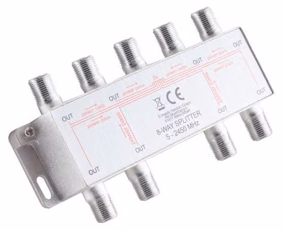 Serie F; distributore principale; 8 vie; 5-2400 MHz CC