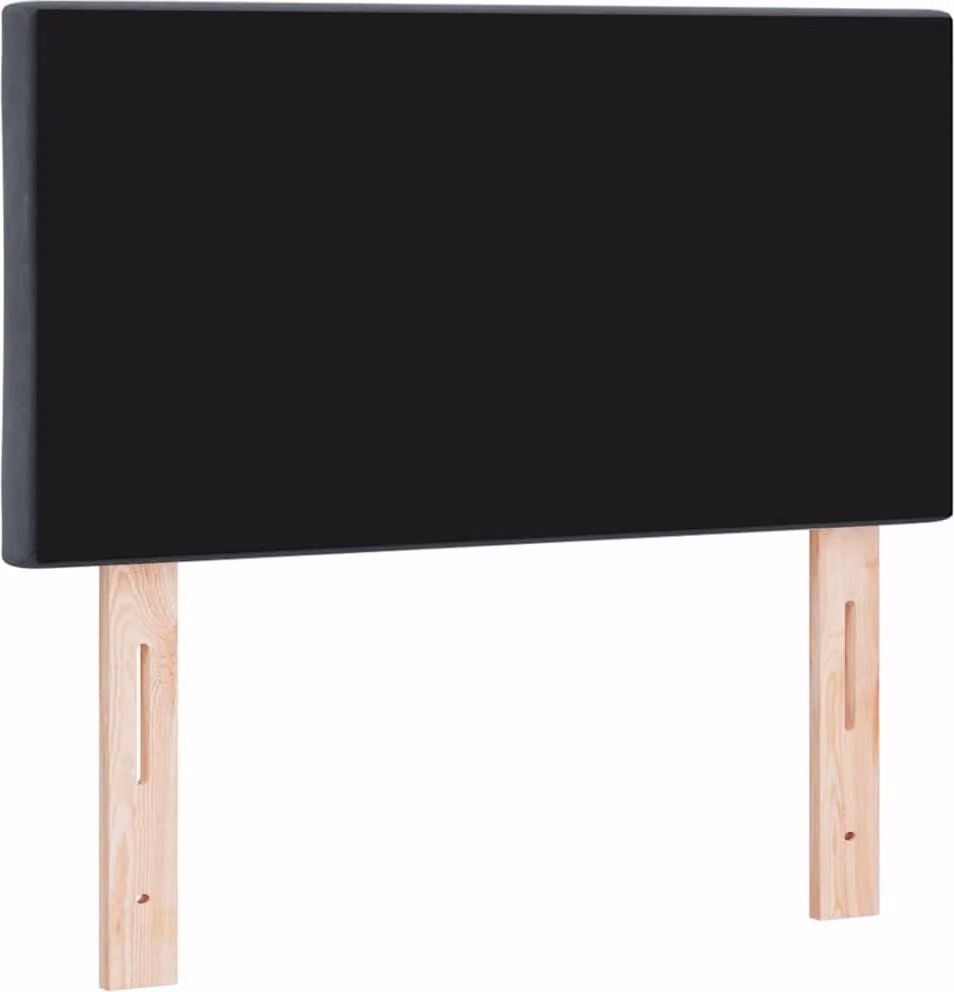 Testiera LED Grigio scuro 80 cm Velluto