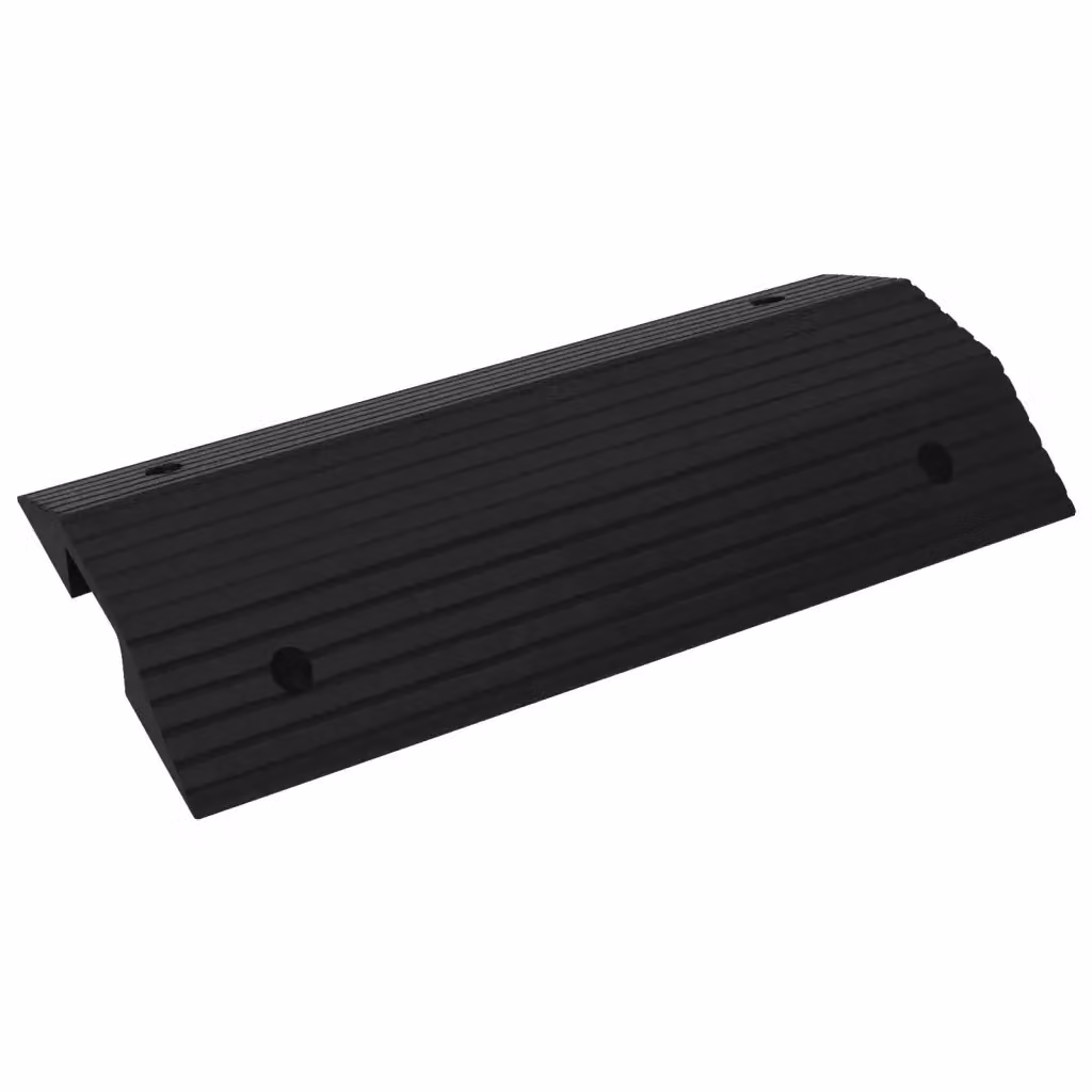 Set di 2 rampe per soglia a ponte vidaXL in gomma nera L/P/H: 80 x 40 x 8 cm – 2