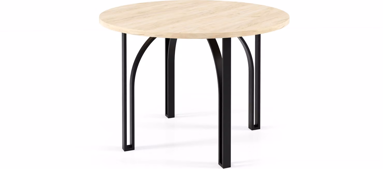 FURNLUX Tavolino Nastro Brown 75cm / Colore principale: Beige / Dimensioni: 75 x 47 x 75 cm