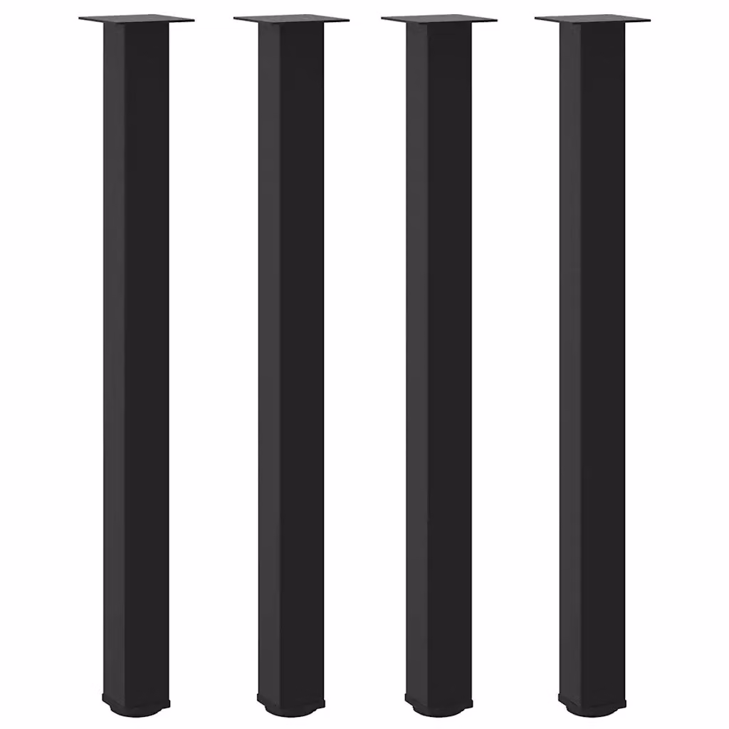 Set di 4 gambe per tavolo da bar DESIGN IN in acciaio nero lacca, Altezza: 112 cm – 2