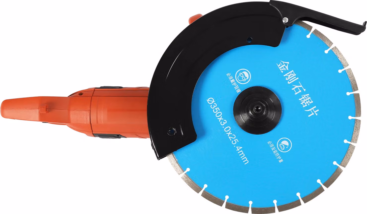 Sega elettrica per calcestruzzo 3000 W, disco diamantato 350 mm, lama ad alte prestazioni 3800 giri/min. per mattoni, marmo e calcestruzzo, blu, UE