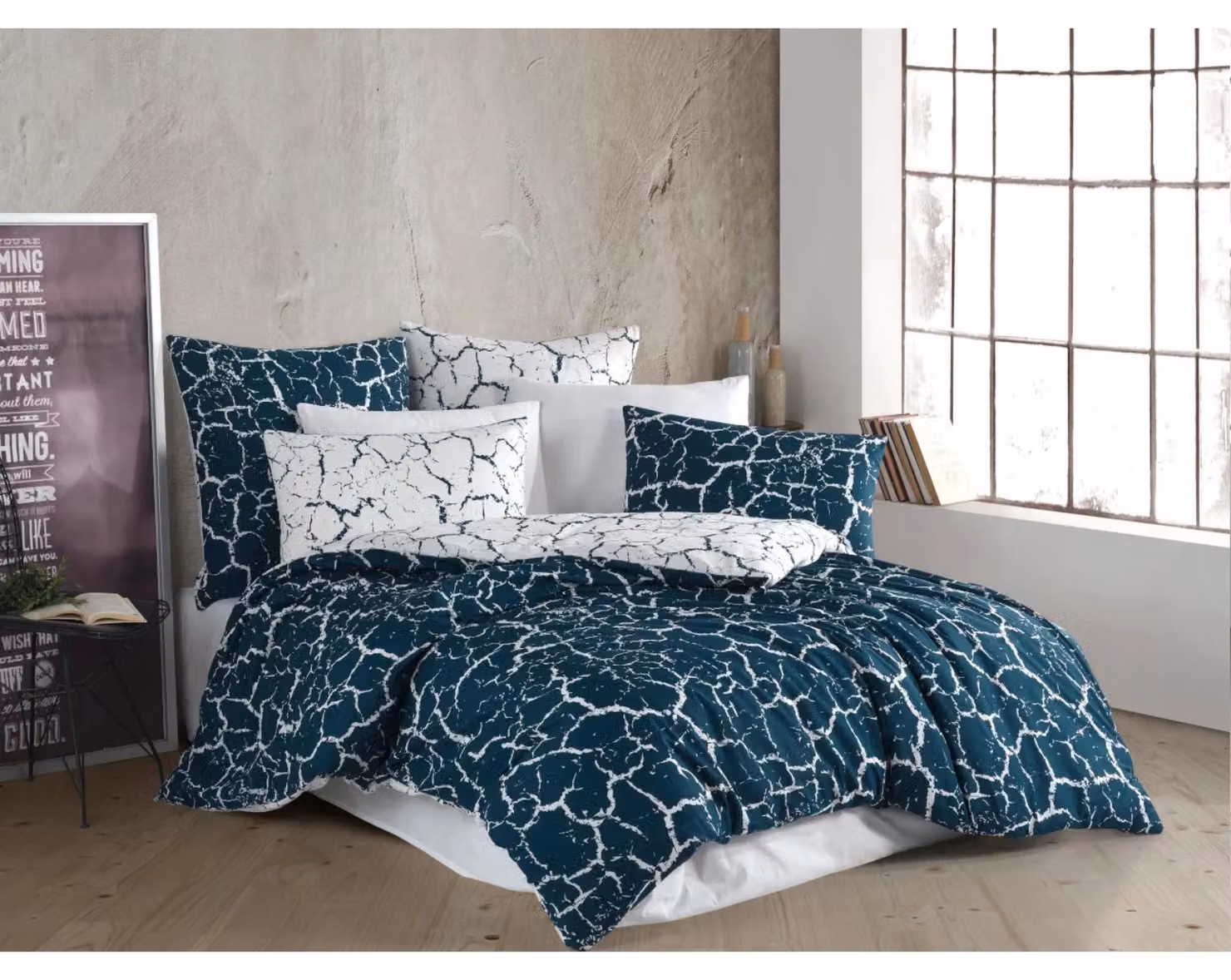 Lino cotone francese 200x200,70x90 Verde nebbia