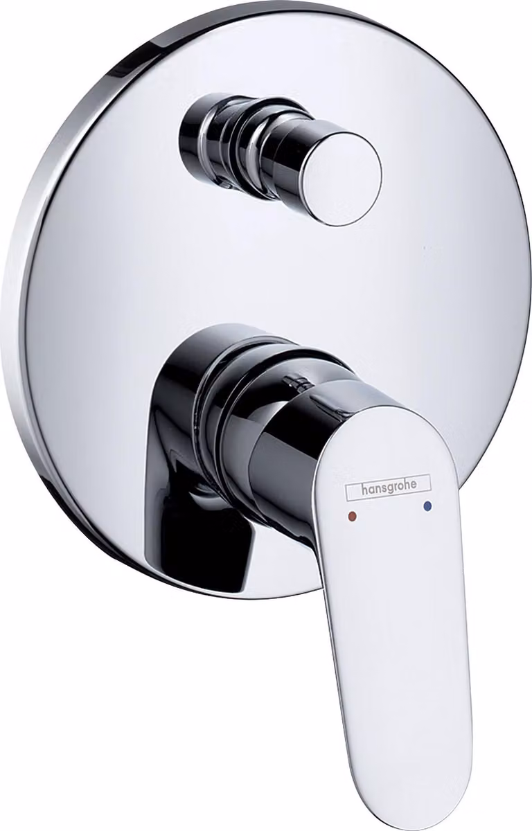 hansgrohe Focus Mitigeur monocommande de baignoire encastré avec combinaison de sécurité, 31946000, 31946000