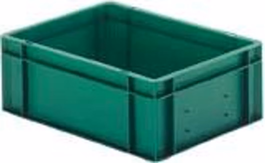 LA-KA-PE Contenitore da trasporto impilabile L400xL300xH145mm - TK400/145-0 VERDE