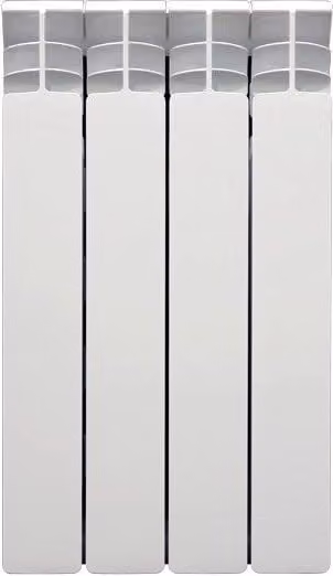 Radiatore Termosifone in alluminio Fondital EXCLUSIVO D3 bianco con interasse 600 mm, 9 elementi