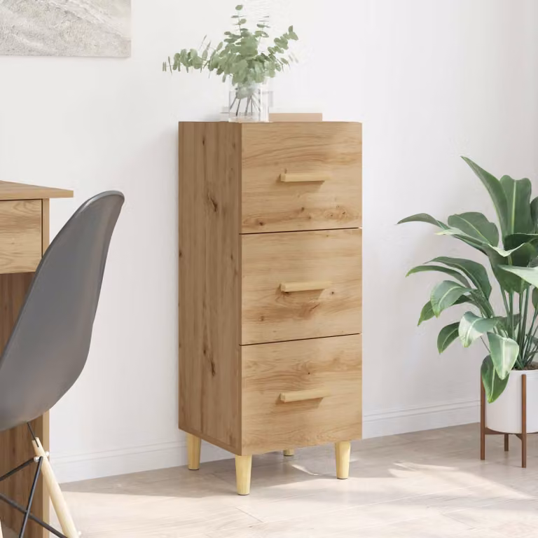 Credenza moderna vidaXL in rovere marrone L/P/H: 34.5 x 34 x 90 cm