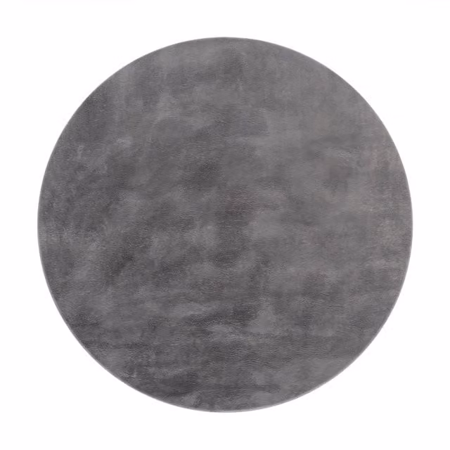 Tappeto rotondo soffice Solina antracite Diametro: 80 cm – 1