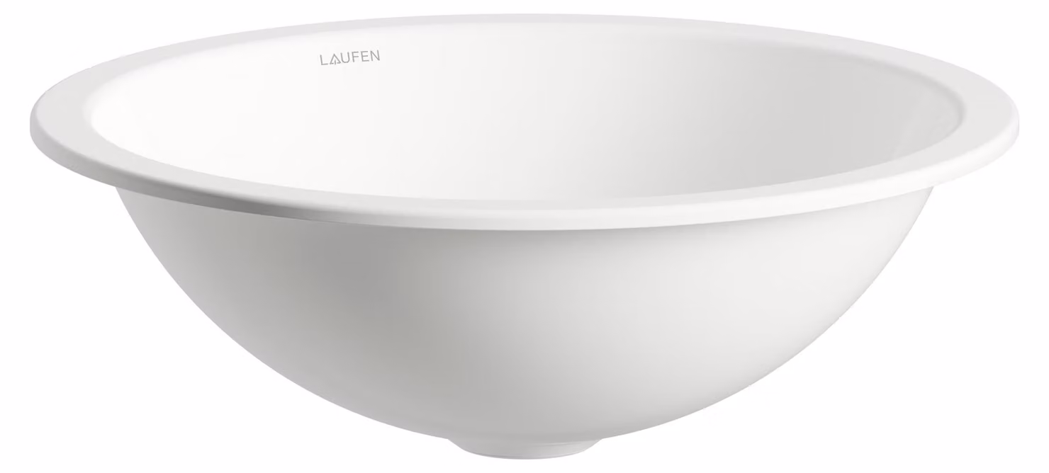 LAUFEN FORM Lavabo à encastrer par le dessus, rond, sans trou pour robinet, sans trop-plein, 400x400x140mm, H517FM30001121, H517FM30001121