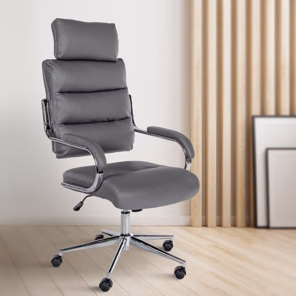 Sedia ergonomica per ufficio - Sedia da ufficio - Elevata stabilità e comfort duraturo | Colore: Grigio