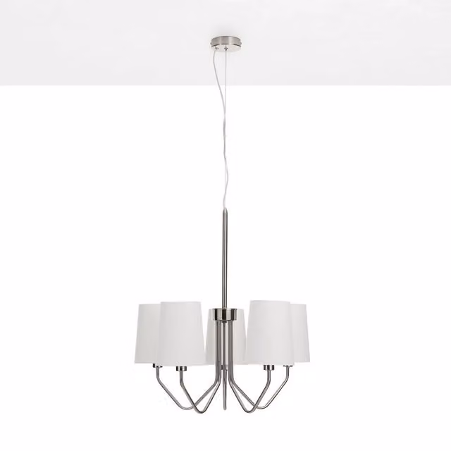 Lampadario 5L ALVAR nichel