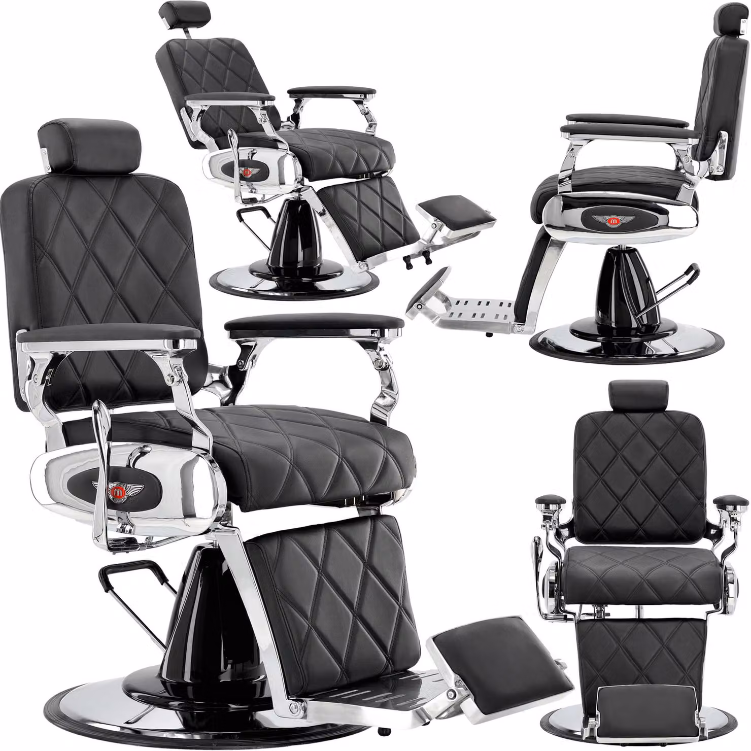 Poltrona da barbiere parrucchiere idraulica girevole per il salone barbiere barber shop Merces Barberking