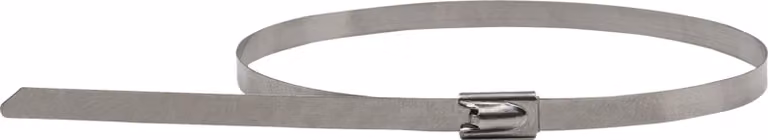 KS TOOLS Fascette in acciaio inox con chiusura a sfera 4,6 x 250 mm 100 pezzi - 115.1592