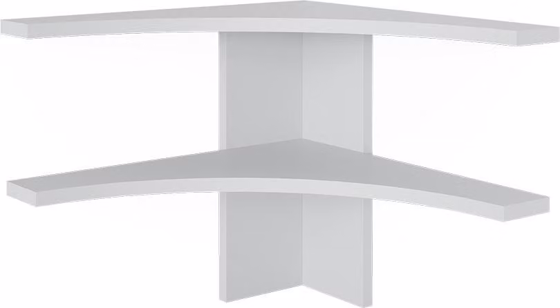 Libreria angolare da terra Vicco Roman Bianco 43.5 x 37 cm, Model 56291