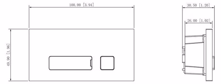 DAHUA DHI-VTO4202FB-MB1 - Ein-Tasten-Modul - Schwarz