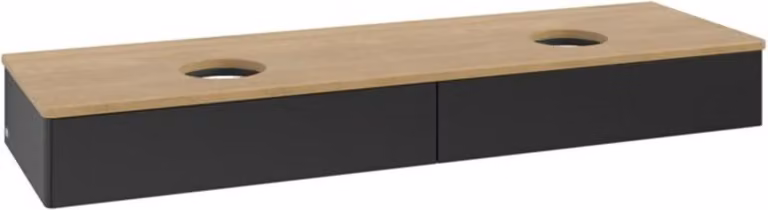 V&B Mobiletto senza struttura frontale - illuminazione Antao 160x50cm, WBP-colore hon. Oa, bla m Lac