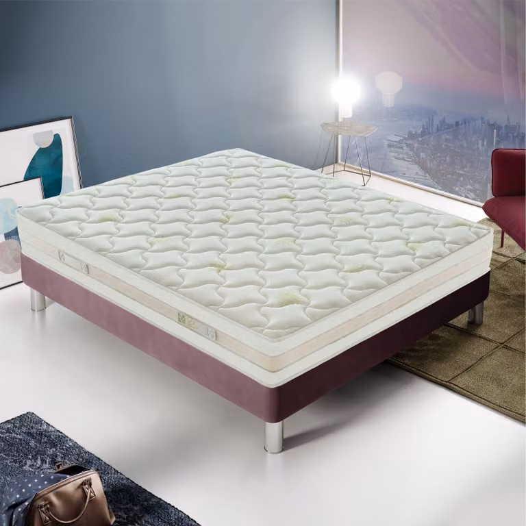 Materasso in memory foam alto 25 cm, con 9 zone ortopediche e rivestimento sfoderabile