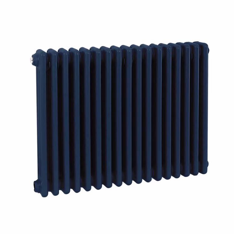 Radiatore Orizzontale a Colonne (2 Colonne) 600mm x 785mm - Blu (Deep Sea Blu) - Regent