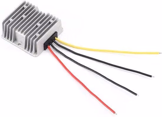 Connettore da 12/24 V a 5 V - Caricabatterie per auto - Uscita 10 A - Convertitore DC-DC - Adatto per auto - Colore: nero - Convertitore di corrente