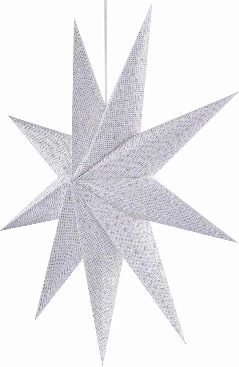 EMOS Stella di Natale di carta bianca appesa 60 cm DCAZ09