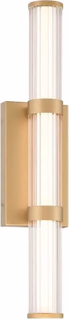 Applique Fayton oro LED 54cm 3000K IP44 bagno esterno