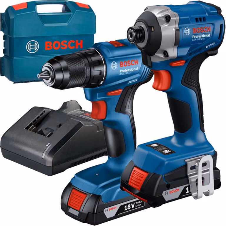 Set di utensili a batteria BOSCH GDR 18V-215 + GSR 185-L 06019N2023