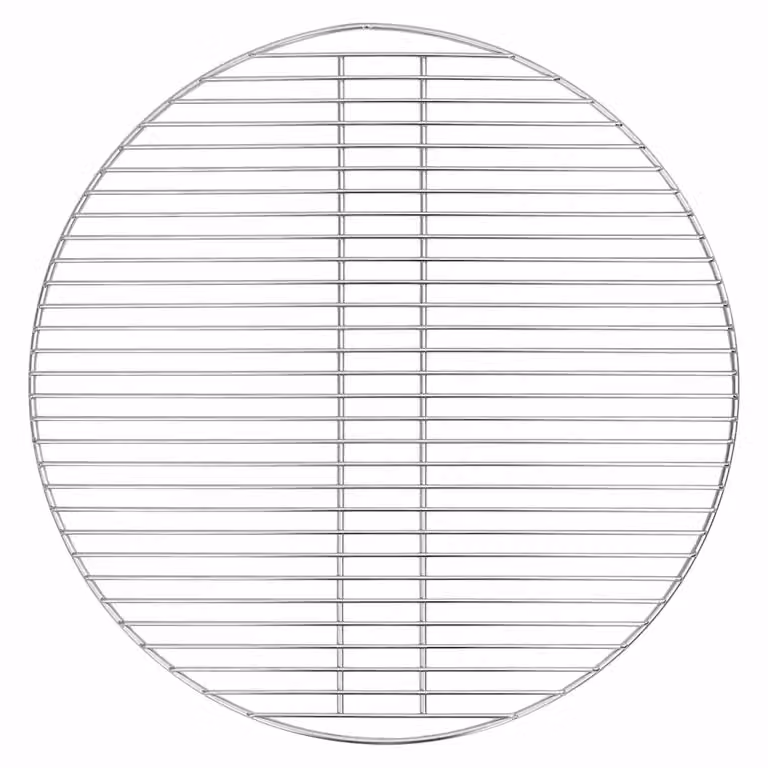 Griglia per barbecue vidaXL in acciaio inossidabile argento 57 x 57 cm