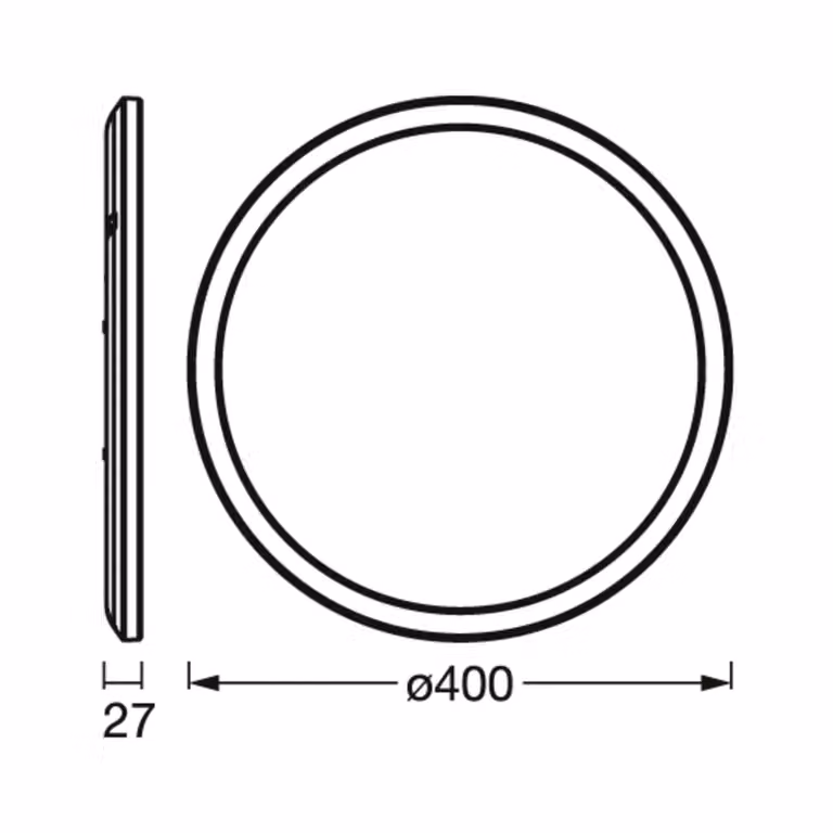 OSRAM SMART+ Plafoniera smart WiFi ORBIS ULTRA SLIM, Bianco / Opale, Soggiorno / Sala da pranzo, Plastica, Moderno