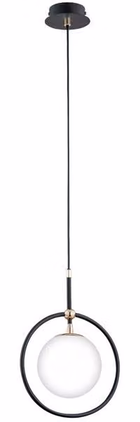Lampada a sospensione AKIRA nero-oro antico 1xE14x10W metallo dim.: 90x24x24 cm IP20 Alfa