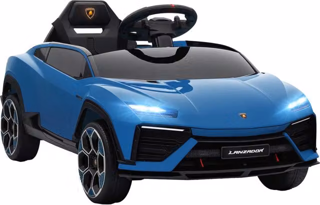Auto elettrica per bambini Zephmum 12V con telecomando 2.4 GHz Blu L/P/H: 101.5 x 49 x 43 cm